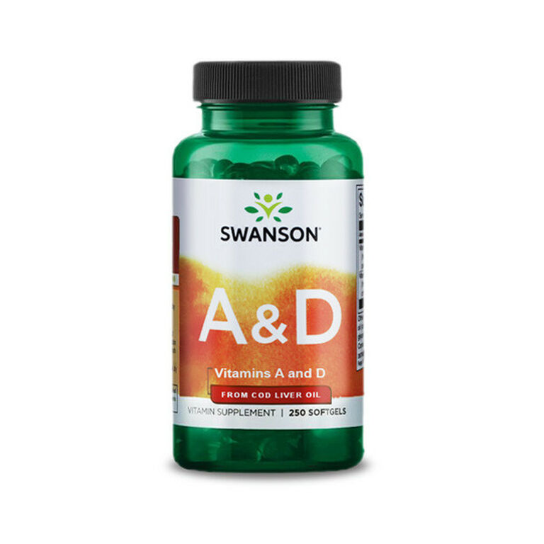 A-Vitamin, D-vitamin A&D (250) gélkapszula A-5000NE D-400NE - Swanson