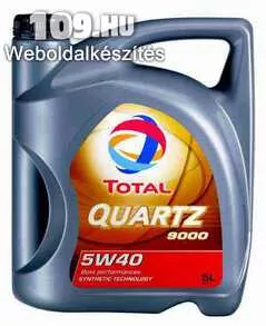 Apróhirdetés, Motorolaj Total quartz 9000 5w 40 5 Liter