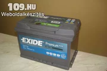 Apróhirdetés, Exide Premium EA770 77Ah/760(EN) akkumulátor