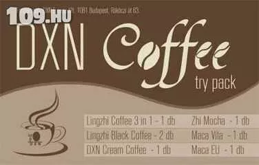 Apróhirdetés, Kávé Csomag DXN Coffee Try Pack