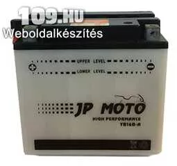 Apróhirdetés, Motorkerékpár akkumulátor JP MOTO 12V 16Ah YB16B-A