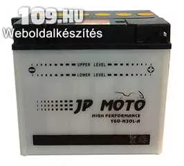 Apróhirdetés, Motorkerékpár akkumulátor JP MOTO 12V 30Ah Y60-N30L-A