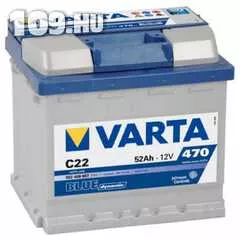 Apróhirdetés, VARTA Blue dynamic 12V 52Ah szgk akkumulátor jobb+