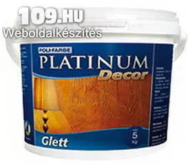 Apróhirdetés, FALFESTÉK PLATINUM DECOR GLETT 5 kg