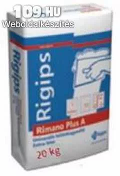 Apróhirdetés, GIPSZ Rigips Rimano Plus 20kg vakolat