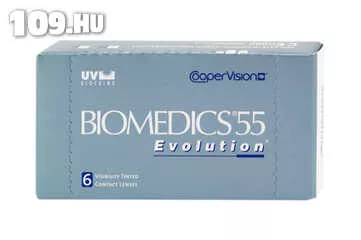 Apróhirdetés, Coopervision Biomedics 55 EVO havi kontaktlencse 6 db