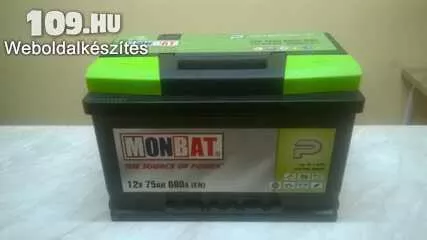 Apróhirdetés, Monbat 77Ah 680 EN akkumulátor