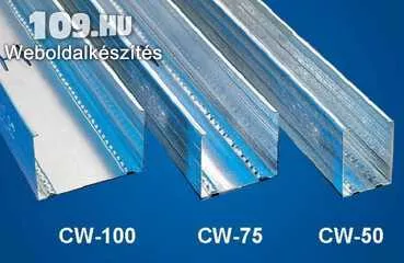 Apróhirdetés, CW függőleges falvázprofil-0,5mm CW50