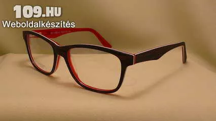 Apróhirdetés, műanyag   szemüvegkeret fekete/piros