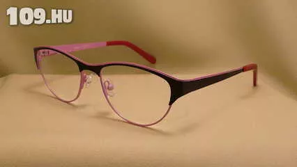 Apróhirdetés, fém női szemüvegkeret fekete/rózsaszín