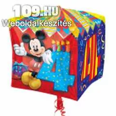 Apróhirdetés, 4.születésnapra Mickey kocka formájú lufi 38cm