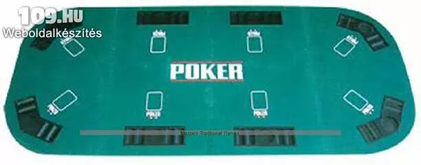 Apróhirdetés, Póker asztallap 8 személyes ovális