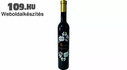Apróhirdetés, Festett palackozású bor - "Boldog szülinapot" (kalocsai mintával) 0,5l