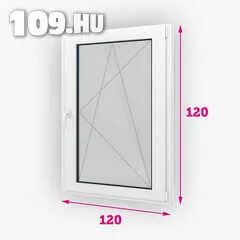 Apróhirdetés, Műanyag ablak balos bukó-nyíló 120 x 120 cm