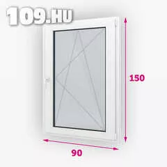 Apróhirdetés, Műanyag ablak bukó-nyíló balos 90 x 150 cm