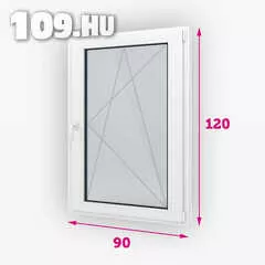 Apróhirdetés, Műanyag ablak bukó-nyíló balos 90 x 120 cm