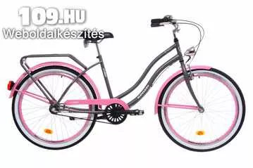 Apróhirdetés, Kenzel Cruiser Aqua női matt szürke-rózsaszín agyváltós kerékpár