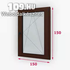 Apróhirdetés, Bukó-nyíló fa ablak 150 x 150cm