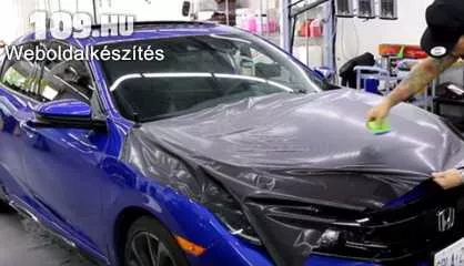 Apróhirdetés, Honda Civic karosszéria fóliázás videó