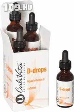 Apróhirdetés, CaliVita D-drops Family pack (4 db D-drops 1 csomagban) D3-vitamin-cseppek