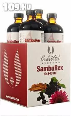 Apróhirdetés, CaliVita SambuRex pack (4 db SambuRex egy csomagban) Folyékony immunerősítő