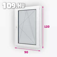 Apróhirdetés, Műanyag ablak bukó-nyíló jobbos 90 x 120 cm