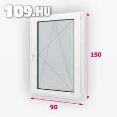 Apróhirdetés, Műanyag ablak bukó-nyíló jobbos 90 x 150 cm