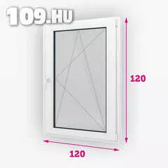 Apróhirdetés, Műanyag ablak bukó-nyíló jobbos 120 x 120 cm
