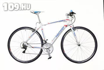 Apróhirdetés, Courier DT fehér/kék-piros 59 matt fitness kerékpár