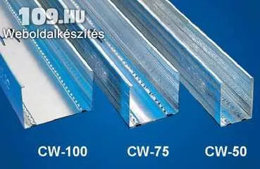 Apróhirdetés, CW függőleges falvázprofil-0,5mm CW75