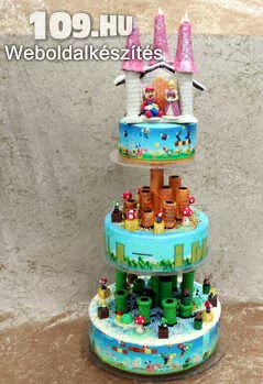 Apróhirdetés, Esküvői torta Super Mario 3D