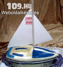 Apróhirdetés, Egyedi születésnapi torta Vitorlás hajó
