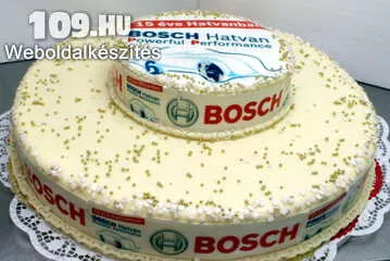 Apróhirdetés, Céges torta Bosch