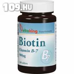 Apróhirdetés, B7-Vitamin B7 - Biotin 900mg (100)tabletta - Vitaking