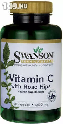 Apróhirdetés, C-vitamin C-1000mg +15mg csipkebogyó (90) kapszula  - Swanson
