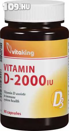 Apróhirdetés, D3-Vitamin 2000NE (90)gélkapszula - Vitaking