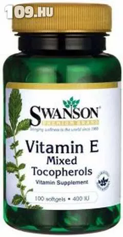 Apróhirdetés, E-vitamin E-400Mix abgd term (100) gélkapszula - Swanson