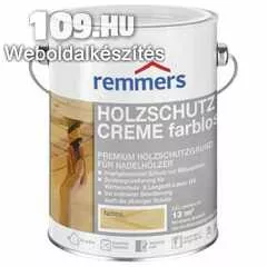 Apróhirdetés, Remmers Holzschutz-Creme farblos színtelen favédő alapozó 0,75 l