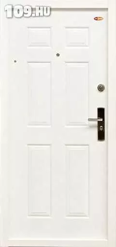 Apróhirdetés, Acél biztonsági HI SEC ajtó - Klasszikus fényes fehér