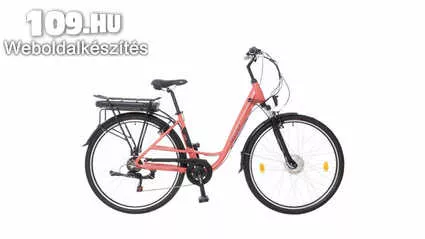 Apróhirdetés, Zagon női 17 E-Trekking matt rózsa/fekete teleszkópos elektromos kerékpár