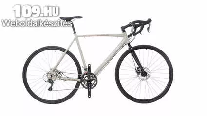 Apróhirdetés, Turin világosszürke/barna-fehér 53 cm gravel kerékpár