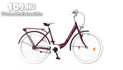 Apróhirdetés, Balaton Premium 28 N3 női padlizsán/fehér kerékpár
