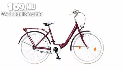Apróhirdetés, Balaton Premium 28 1S női padlizsán/fehér kerékpár