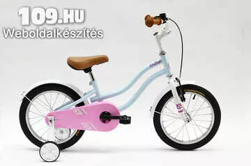 Apróhirdetés, Cruiser 16 lány világoskék/fehér-rózsaszín kerékpár