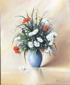 Apróhirdetés, Festmény Czigler János - Mezei virág