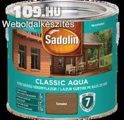 Apróhirdetés, Sadolin Classic Aqua vékonylazúr 2,5 l