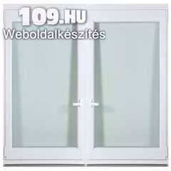 Apróhirdetés, Műanyag kétszárnyú bukó-nyíló ablak 120x120