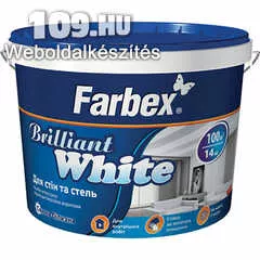Apróhirdetés, FARBEX BRILLIANT WHITE FALFESTÉK 14 KG