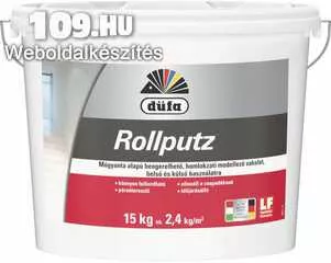 Apróhirdetés, Düfa-Rollputz – Kül- és beltéri műgyantás modellező vakolat 15 kg