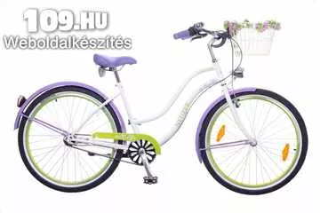 Apróhirdetés, Picnic női fehér/lila-zöld kerékpár